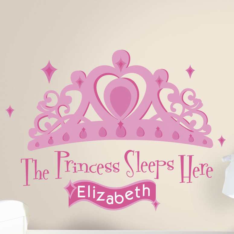 Wallhogs Princess Sleeps Here Wall Decal Wallhogs Princess Sleeps Here Wall Decal