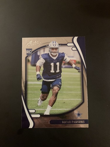 2021 Panini Absolute Micah Parsons Rookie Card RC 158 Dallas Cowboys 