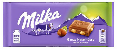 Milka Ganze Haselnüsse Zartschmelzende Alpenmilch Schokolade verfei  4 Varianten