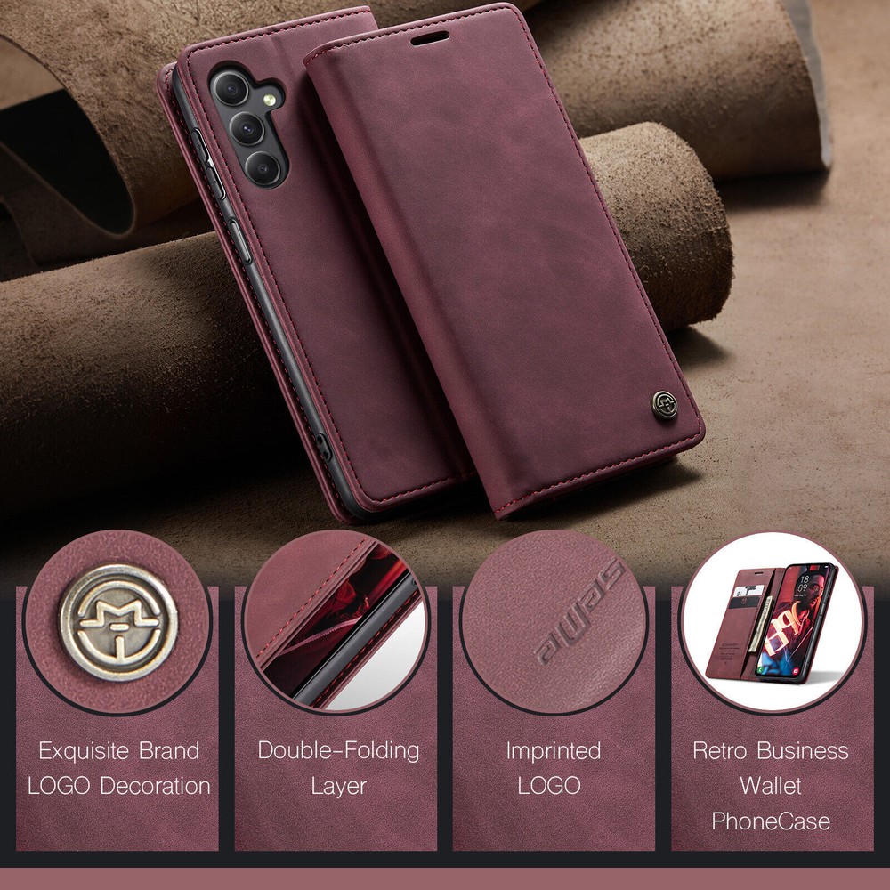 Magnetic Wallet Leather Flip Stand Cover for Samsung Galaxy A15 4G 5G Phone Case