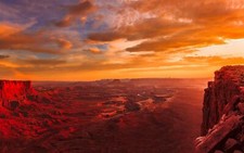 Landscape nature sunset utah canyonlands national park Custom Gaming Mat Desk