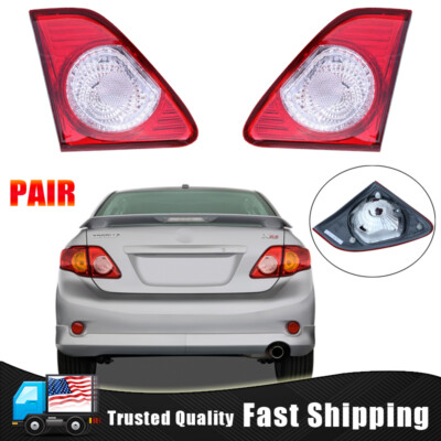 Pair For 2009 2010 2011 Toyota Corolla Rear Inner Brake Tail Lights Lamps LH&RH