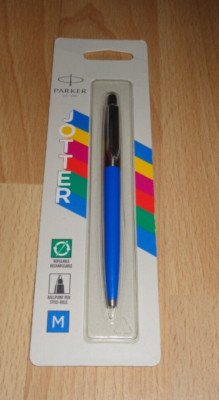 PARKER JOTTER Kugelschreiber,Blau,M,Blaue Mine,NEU!