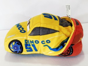 yellow dinoco car