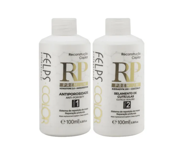 Crème Felps Color RP Premium 2x500ml Neuf - Reconstruction Cheveux, Kératine, Sans Sulfate