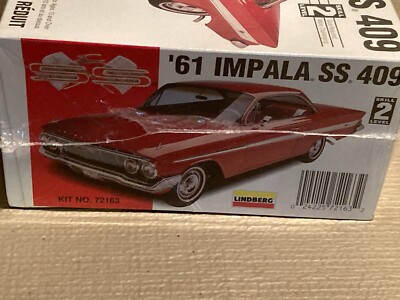 Lindberg '61 Impala SS 409 Model - Kit# 72163 1/25 Scale - Sealed