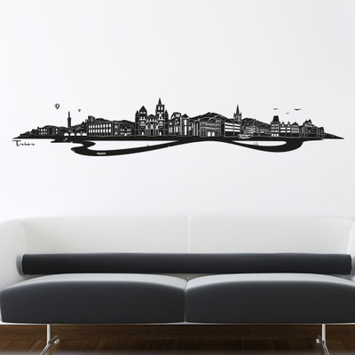 Wandtattoo 'Vancouver' Mit Sehenswürdigkeiten – 100 Cm, Selbstklebend, Für Glatte Wände