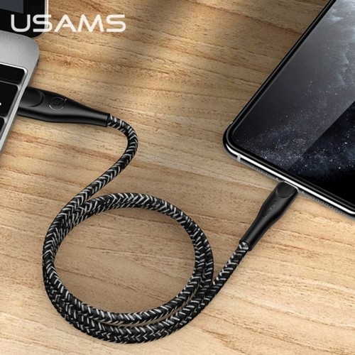 USAMS 2A USB Charger Smart Charging Cable Data Cord For iPhone iPad AirPods - Picture 3 of 8