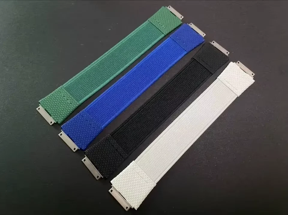 Correa de reloj elástica de nailon hecha a mano para Richard Mille tamaño RM67-02 M Foto 3 de 4