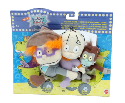 Rugrats 3er Plüschtier Stofftier Figuren Set 15cm Mattel Nickelodeon 1998 NEU