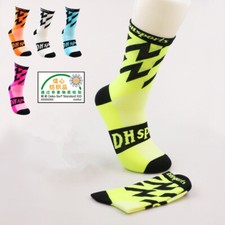 Pro Men Women Cycling Sports Ankle Socks Road Riding Bicycle Breathable Green XC