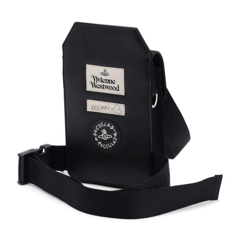 Vivienne Westwood Shoulder Bag Black RE-NYLON SLING BAG Vivienne Westwood Shoulder Bag Black RE-NYLON SLING BAG