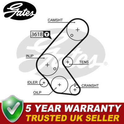 Gates Timing Belt Fits Astra Combo Astravan Zafira Mokka Meriva - 5563XS