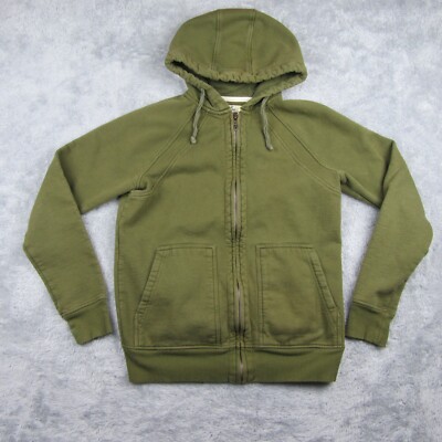 Flint And Tinder Hoodie Mens Small Olive Green Sweatshirt 10 Year