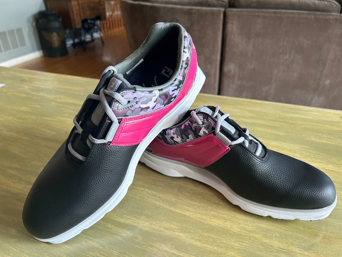 NEW RARE FootJoy My Joys Pro SL Sport Golf Shoes PINK PURPLE CAMO