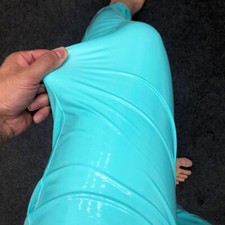 Herren Kunstleder Hose Metallisch Glänzend Lack-Optik Skinny Hose Party Clubwear