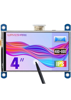 4 in HDMI LCD 800480 Resolution IPS Display Resistive Touch Screen Rasbery Pi
