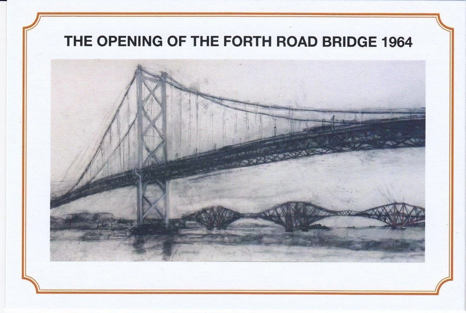 GB 1964 THE OPENING OF FORTH ROAD BRIDGE PRIVATE PRESENTATION PACK SG 659 660 #2 — 第 2/4 张图片