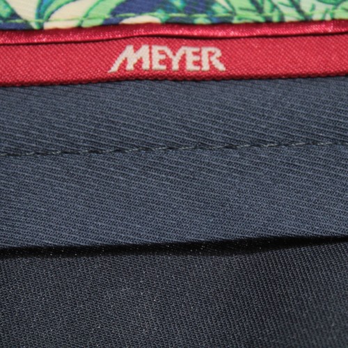 Meyer NWOT 5 Pocket Jean Cut Pants Size 36 x 32 US Arizona Solid Blue Wool Blend - Picture 4 of 12