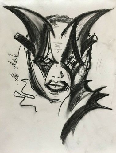 "Inner Demons" Charcoal Original lori clark Drawing 11" x 14" US Now - Picture 2 of 8