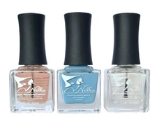 NELLA Healthier Nail Polish + All-In-One, Base & Topcoat & Cuticle Treatment