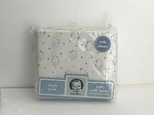 Gerber Fitted Knit Crib Sheet 28x52" Cotton Baby Lamb Motif