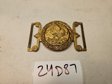 Rare US Militia Officers Belt Buckle eagle Pre Civil War Sword Plate 24D87