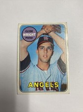 1969 Topps Baseball Clyde Wright California Angels Card #583