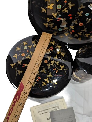 Vtg Rabbits Play Kansai Yamamoto Urushi Lacquerware Japan