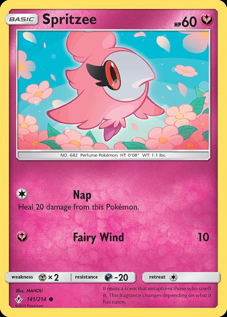 Pokemon Spritzee (141/241) Unbroken Bonds LP