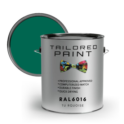 RAL6016 TÜRKIS GLANZ uPVC Fenster & Tür 1K Pinsel oder Spray On
