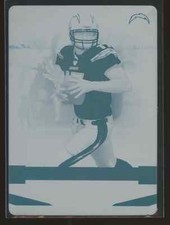 Philip Rivers 2008 Donruss Absolute Cyan Printing Plate 1/1