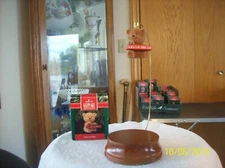 Hallmark Keepsake 1991 Notes Of Cheer Bear In Original Box Christmas Ornament