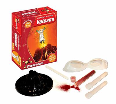 NEW Volcano Making Kit - First Steps In Geology / Science - 4 Experiments 