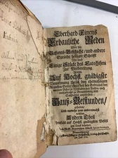 3 German Books Bound Into One Over 300 Years Old -Vellum Cover 1307 Total Pages