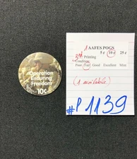 AAFES POGS, 3rd Series/Printing,1 POGS, 10¢, #P1139, FAIR