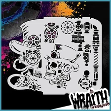 SteamPunker - Reusable Airbrush Stencil Template