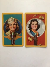 6 Vintage WWII Era Coca Cola Playing Cards c.1940’s