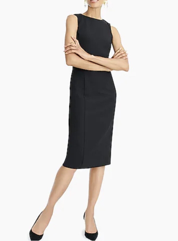 NWT Sheath Dress Four-Season Stretch~ Sz Black