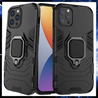 COVER FOR APPLE IPHONE 12 PRO MAX MAGNETIC HARD SHOCKPROOF CASE ARMOR RING