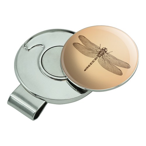 Dragonfly Vintage Insect Golf Hat Clip With Magnetic Ball Marker - Picture 2 of 6