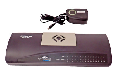 BLACK BOX LB8516A Fast Ethernet Switch 16 x 10/100Base-TX LAN 16-Ports