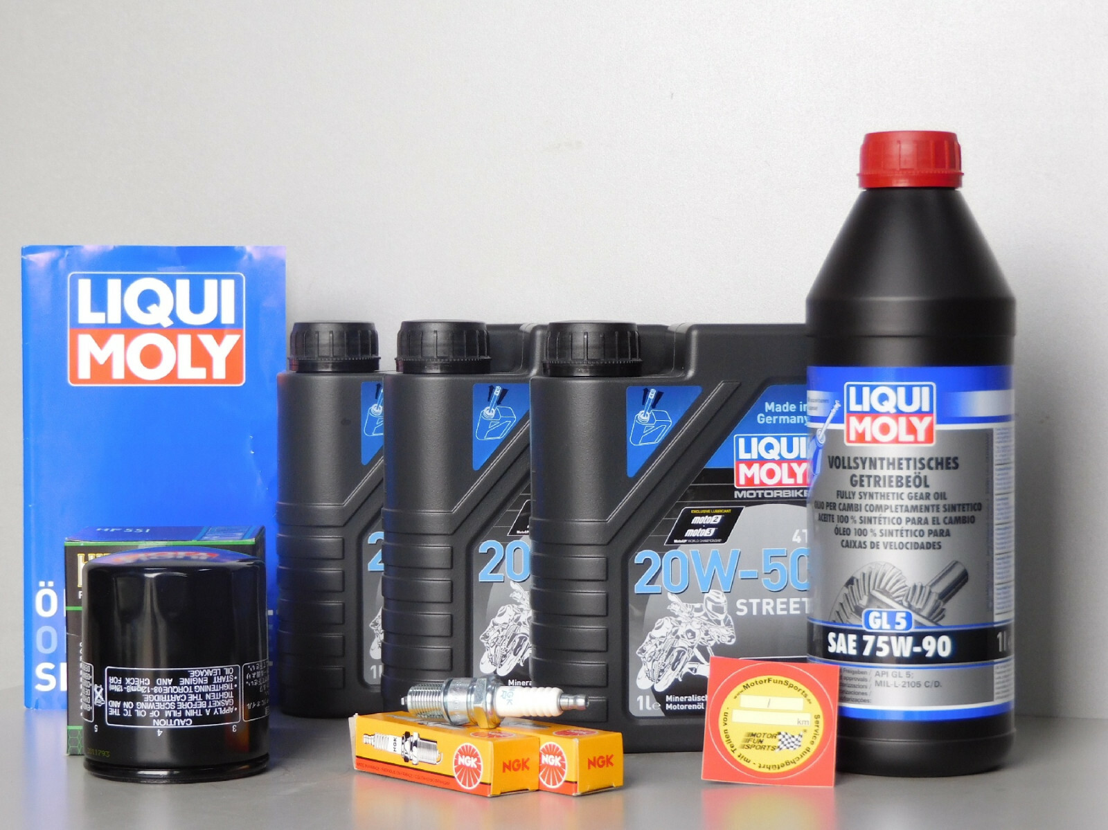 Maintenance Set Moto Guzzi Quota 1100 Inspection Oil Spark Plug Filter