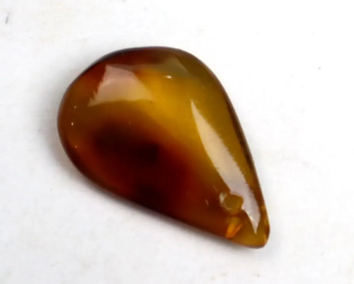 Impressive Drilled Natural Dominican Crystal Clear Yellow Brown Amber Polished - 第 7/9 張圖片