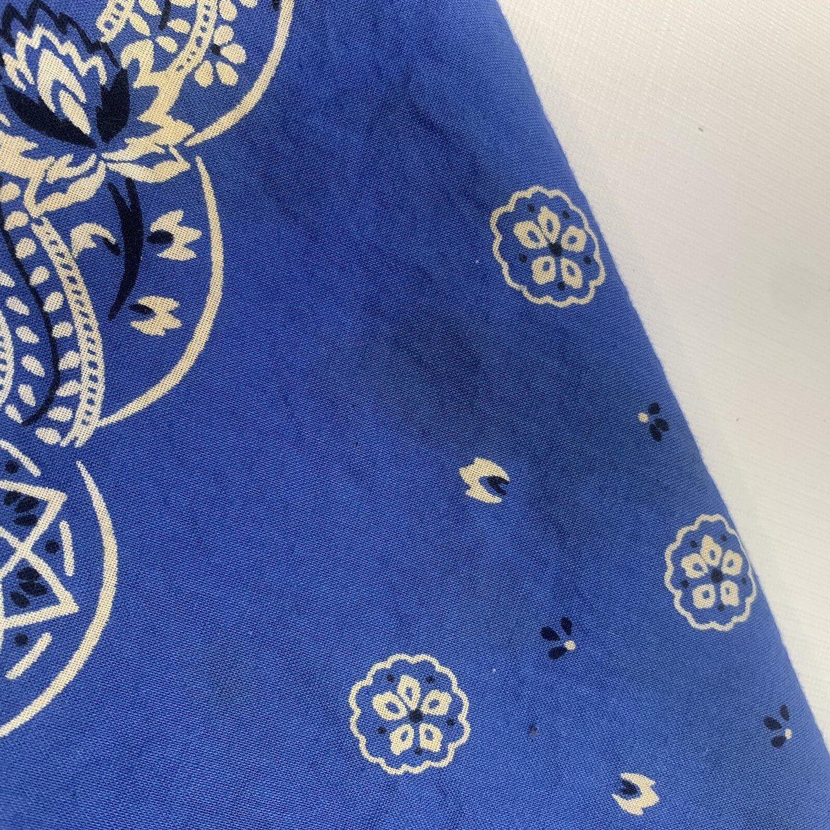 Vintage Bandana USA made Paris Industries Royal Blue | eBay