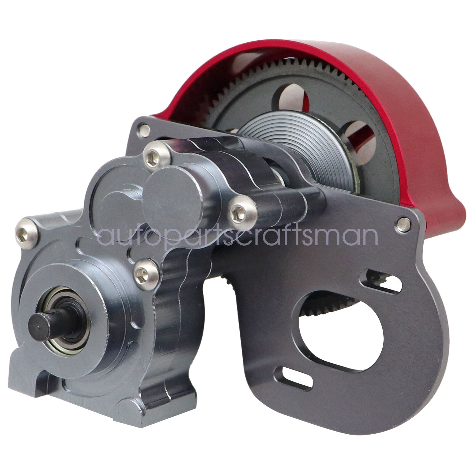 Metal Transmission ASSEMBLED Gearbox with Gear fits RC SCX10 1:10 Crawler axial