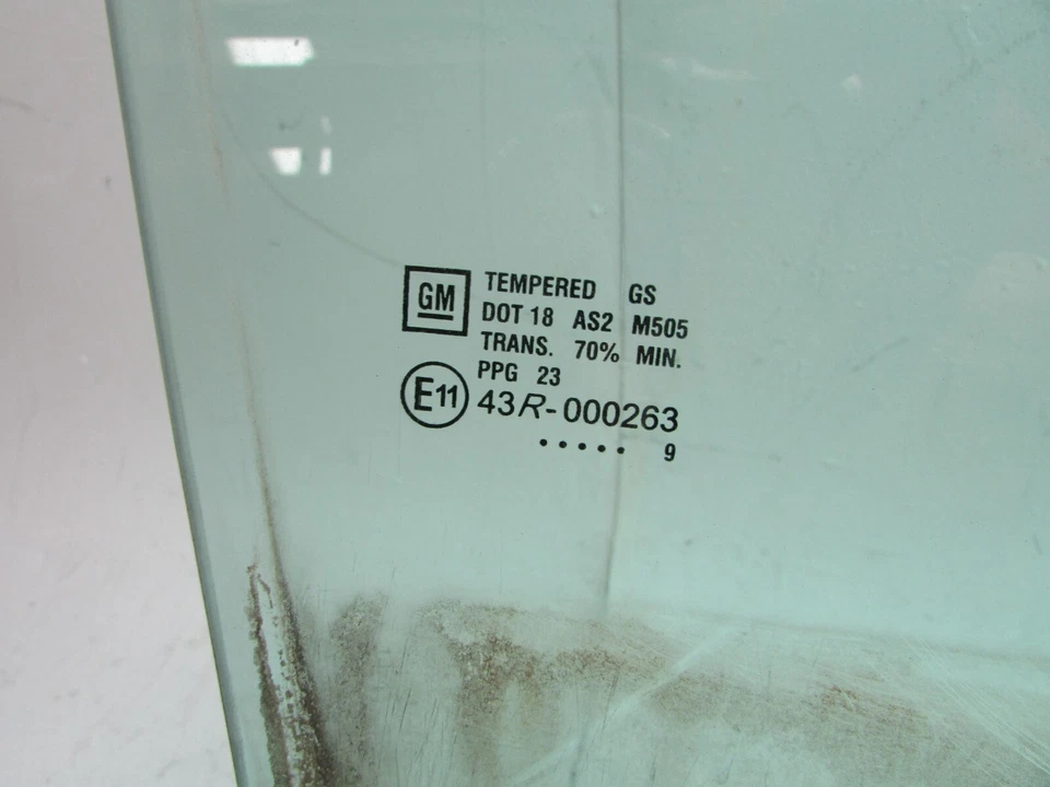 Puerta Ventana Vidrio Acadia 2007 2016 GMC lado derecho pasajero delantero OEM Foto 3 de 4