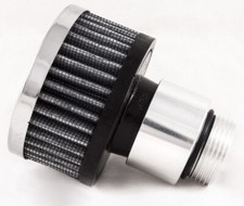 Billet Aluminum Oil Cap Chrome Breather For Holley Ls Style Valve Covers