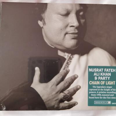 NUSRAT FATEH ALI KHAN CHAIN OF LIGHT SUFI DEVOTIONAL AUDIO CD NEW LATEST ALBUM