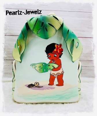 Danielle Nicole Disney Moana Baby Moana Monstera Leaf Mini Backpack BoxLunch NWT Danielle Nicole Disney Moana with Monstera | Mercari main image 4